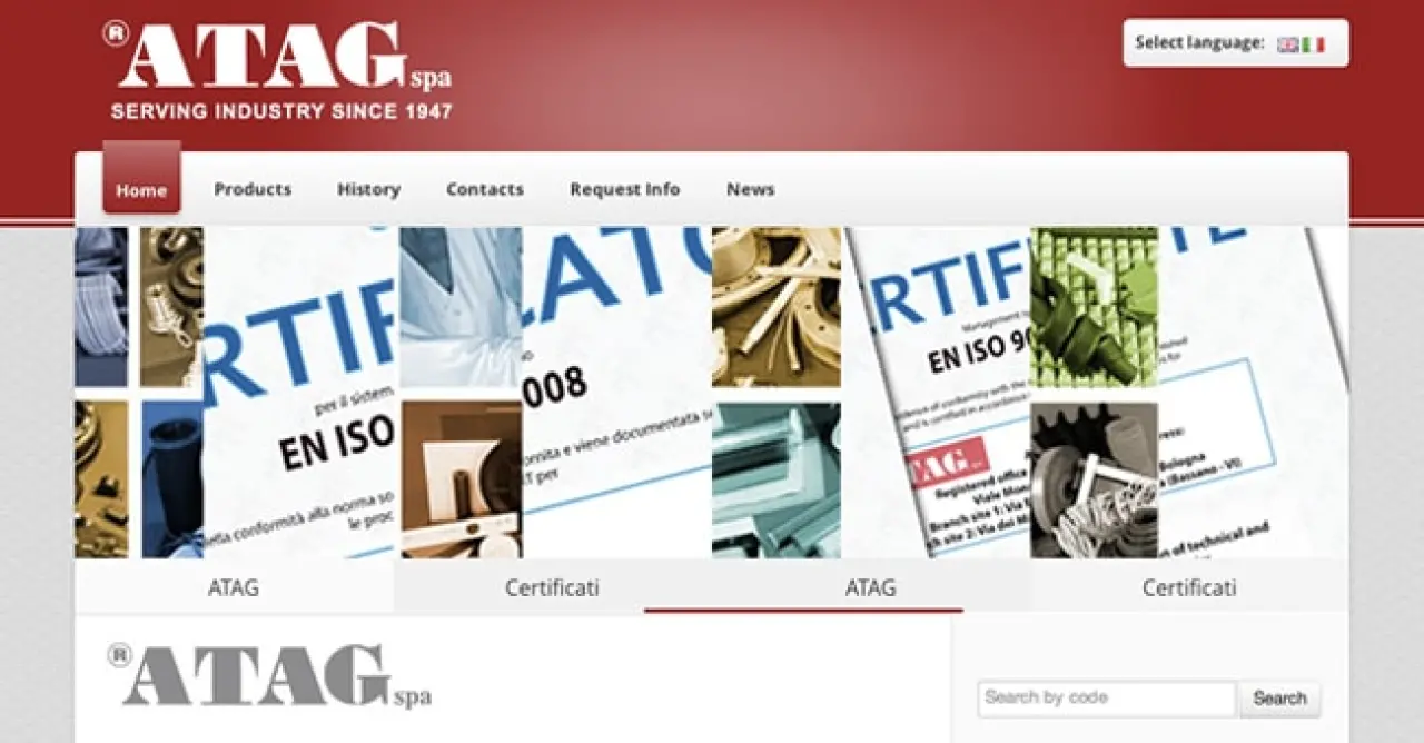 Benvenuti sul nuovo sito di ATAG spa