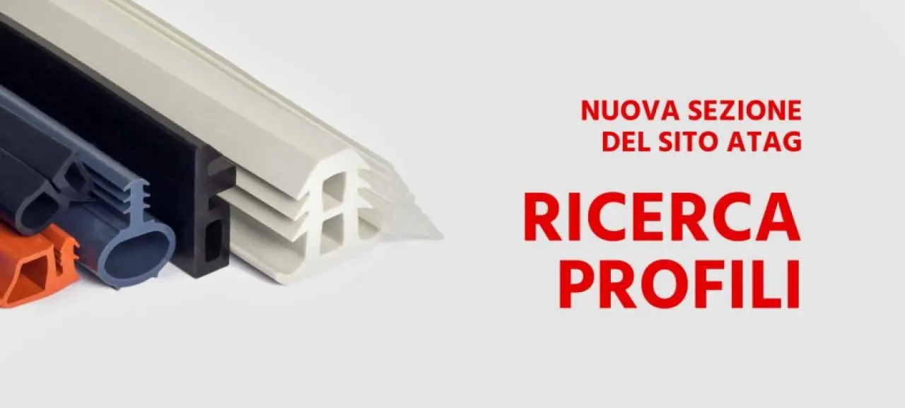 Ecco la nuova sezione del sito ATAG per la scelta del profilo estruso in gomma